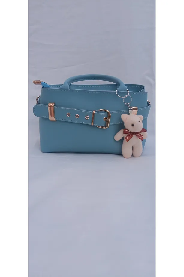Mavi Aksesuar Detaylı Modern Çanta