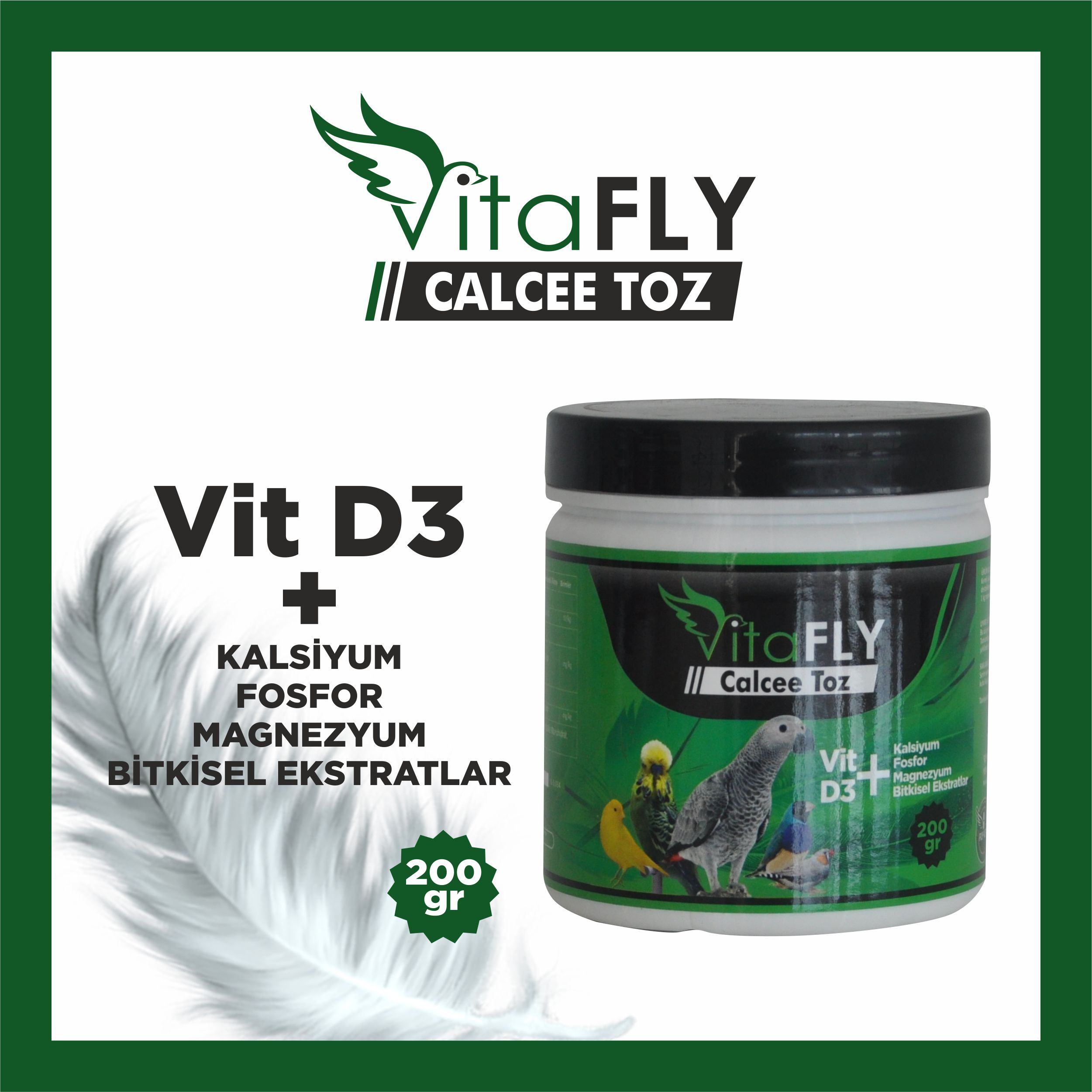 VitaFLY Calcee Toz 200 gr 