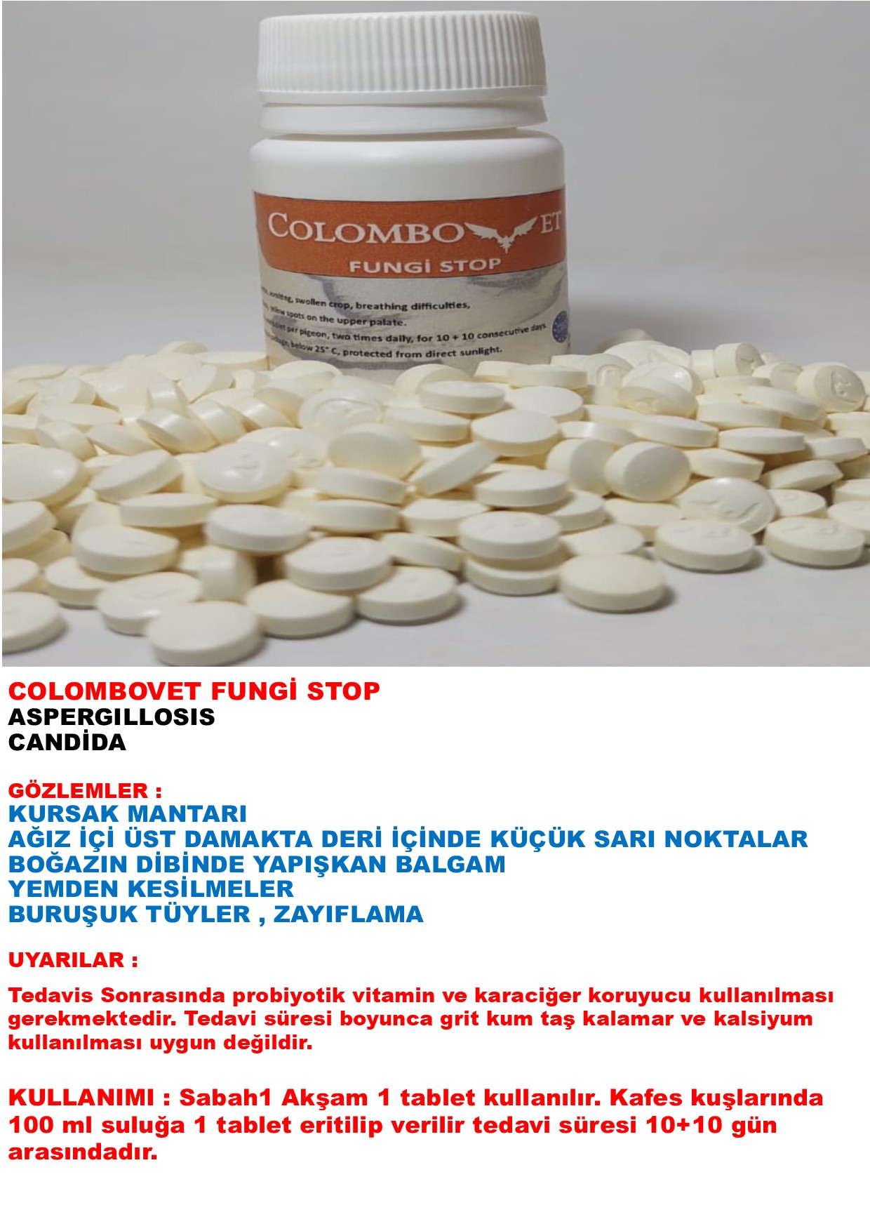 COLOMBOVET fungi RESİM
