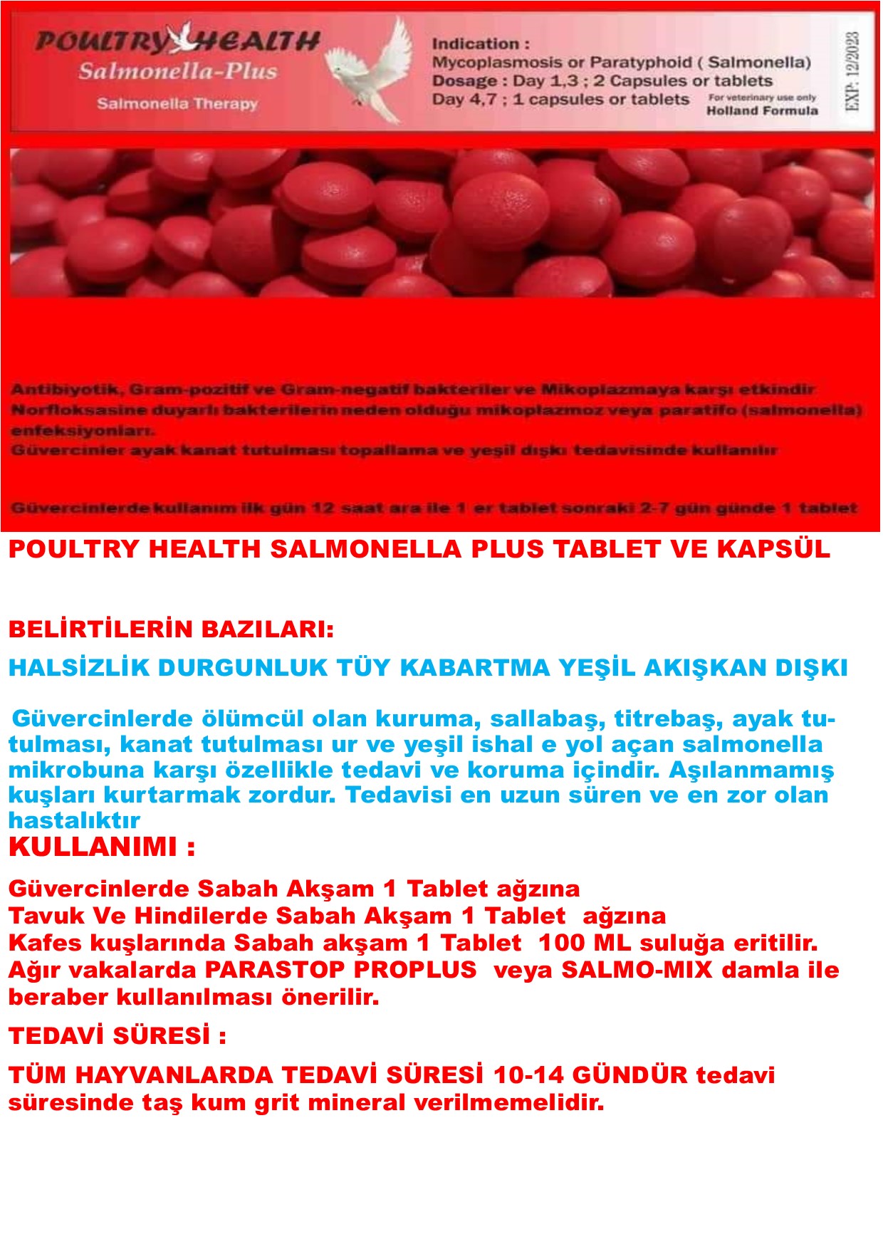 SALMONELLA TABLET