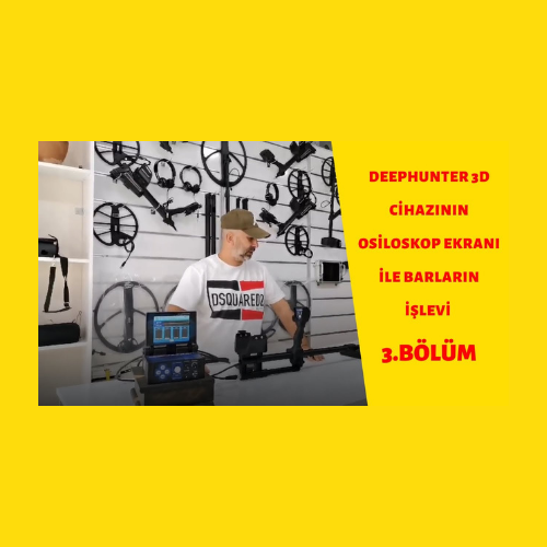 DEEPHUNTER 3D CİHAZININ ARAMA SIRASINDA OSİLOSKOP EKRANI İLE  BARLARIN İŞLEVLERİ
